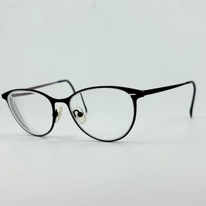 Modo 4256S Womens Eyeglasses Frame Black Titanium Oval Full Rim 49-15-142 mm